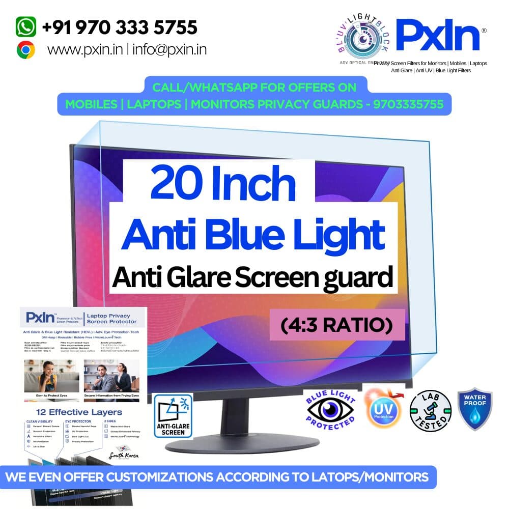 20 Inch 4:3 Monitor Screen Guard