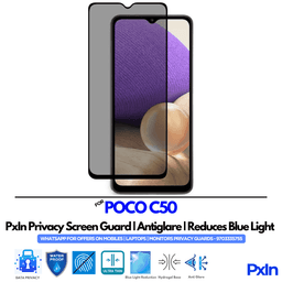 POCO C50 Privacy Screen Guard
