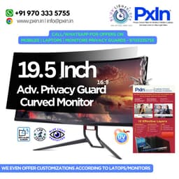 19.5 Inch(16:9) Curved monitor privacy filter | Anti Glare | Anti Blue Light