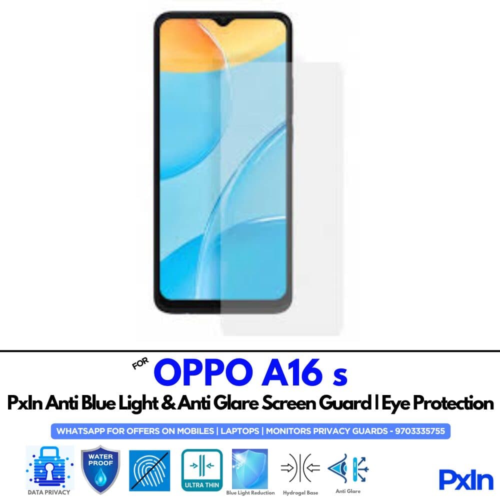 OPPO A16 s Anti Blue light screen guard