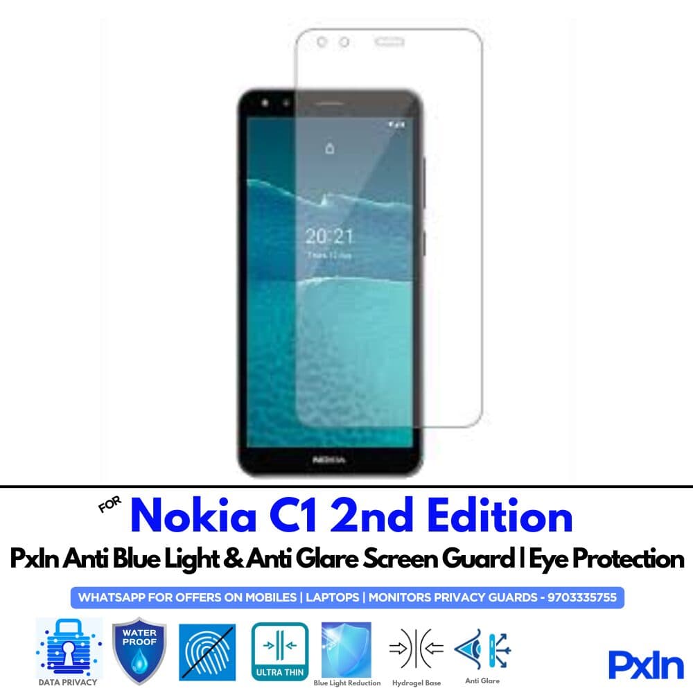 Nokia C1 2nd Edition Anti Blue light screen guard