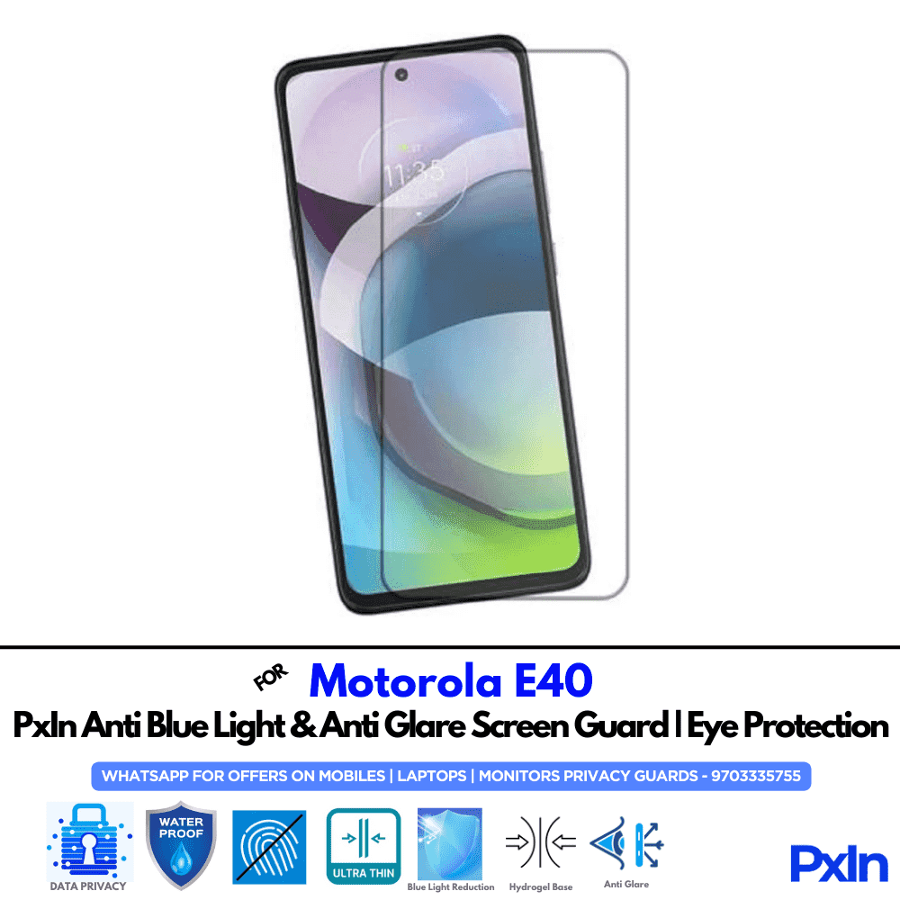 Motorola E40 Mobile Anti Bluelight Screen Guard