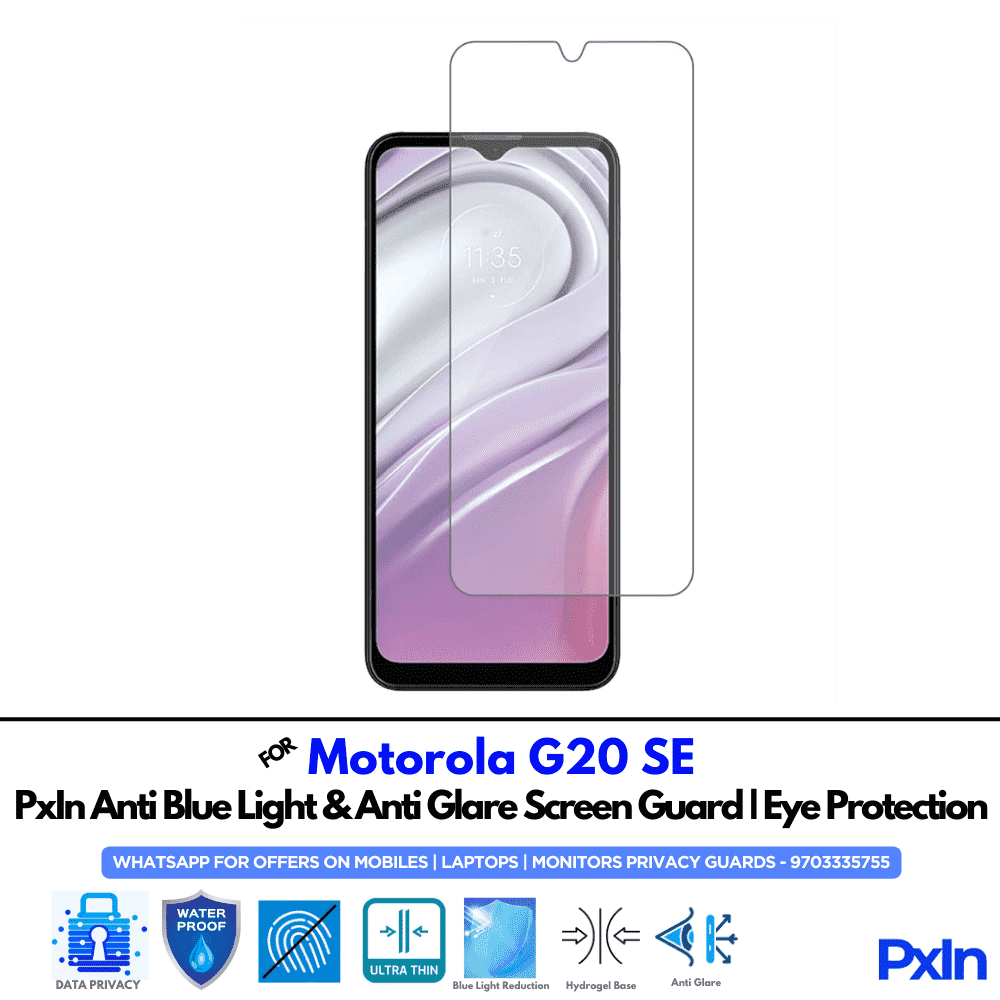 Motorola G20 SE Mobile Anti Bluelight Screen Guard