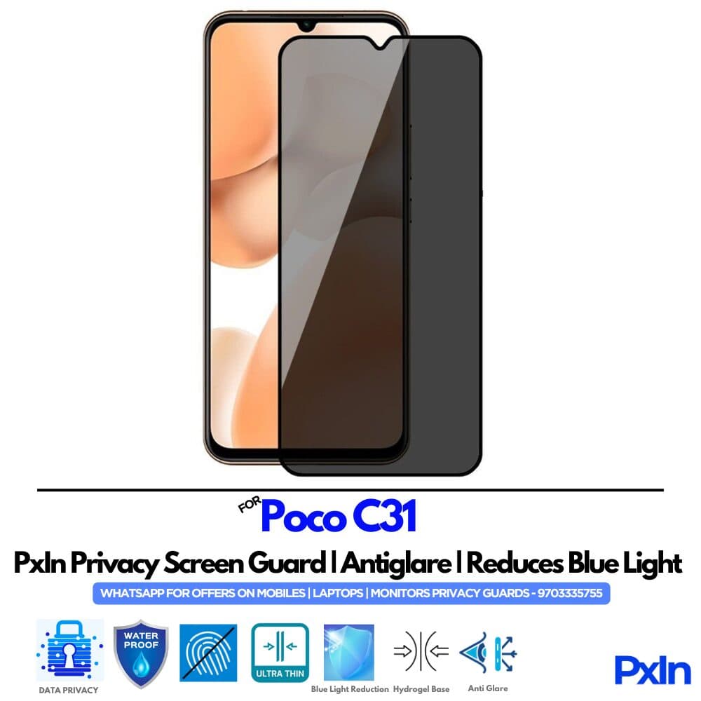 POCO C31 Mobile Privacy Screen