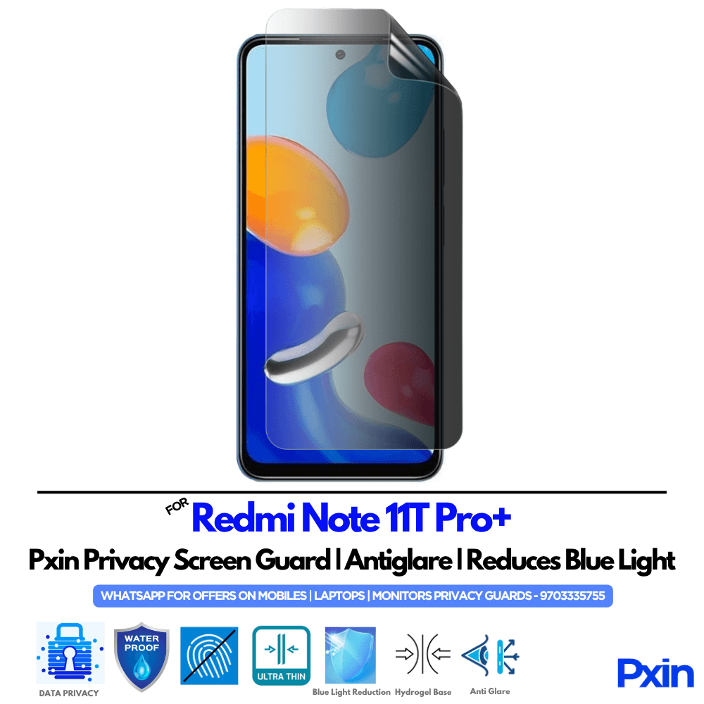 Redmi Note 11T Pro+ Mobile Privacy Screen Guard