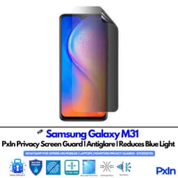 Samsung Galaxy M31 Mobile Privacy Screen Guard