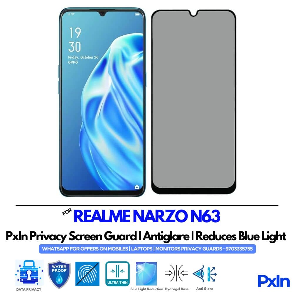 REALME NARZO N63 Mobile Privacy Screen Guard