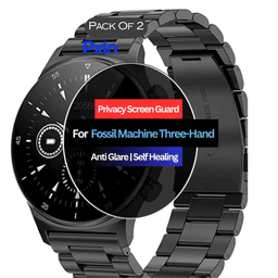 Fossil Machine Three-Hand Smartwatch Privacy Screen Guard for | Privacy Filter | Anti-Glare, Fingerprint Resistant (Pack of 2)