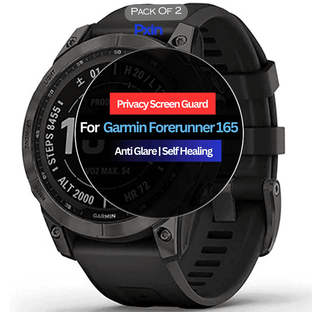Garmin Forerunner 165 Smartwatch Privacy Screen Guard for | Privacy Filter | Anti-Glare, Fingerprint Resistant (Pack of 2)