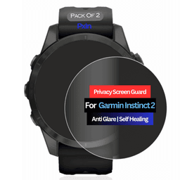 Garmin Instinct 2 Smartwatch Privacy Screen Guard for | Privacy Filter | Anti-Glare, Fingerprint Resistant (Pack of 2)