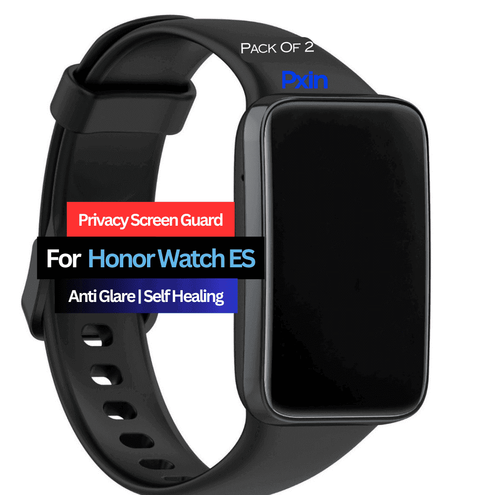 Honor Watch ES Smartwatch Privacy Screen Guard for | Privacy Filter | Anti-Glare, Fingerprint Resistant (Pack of 2)