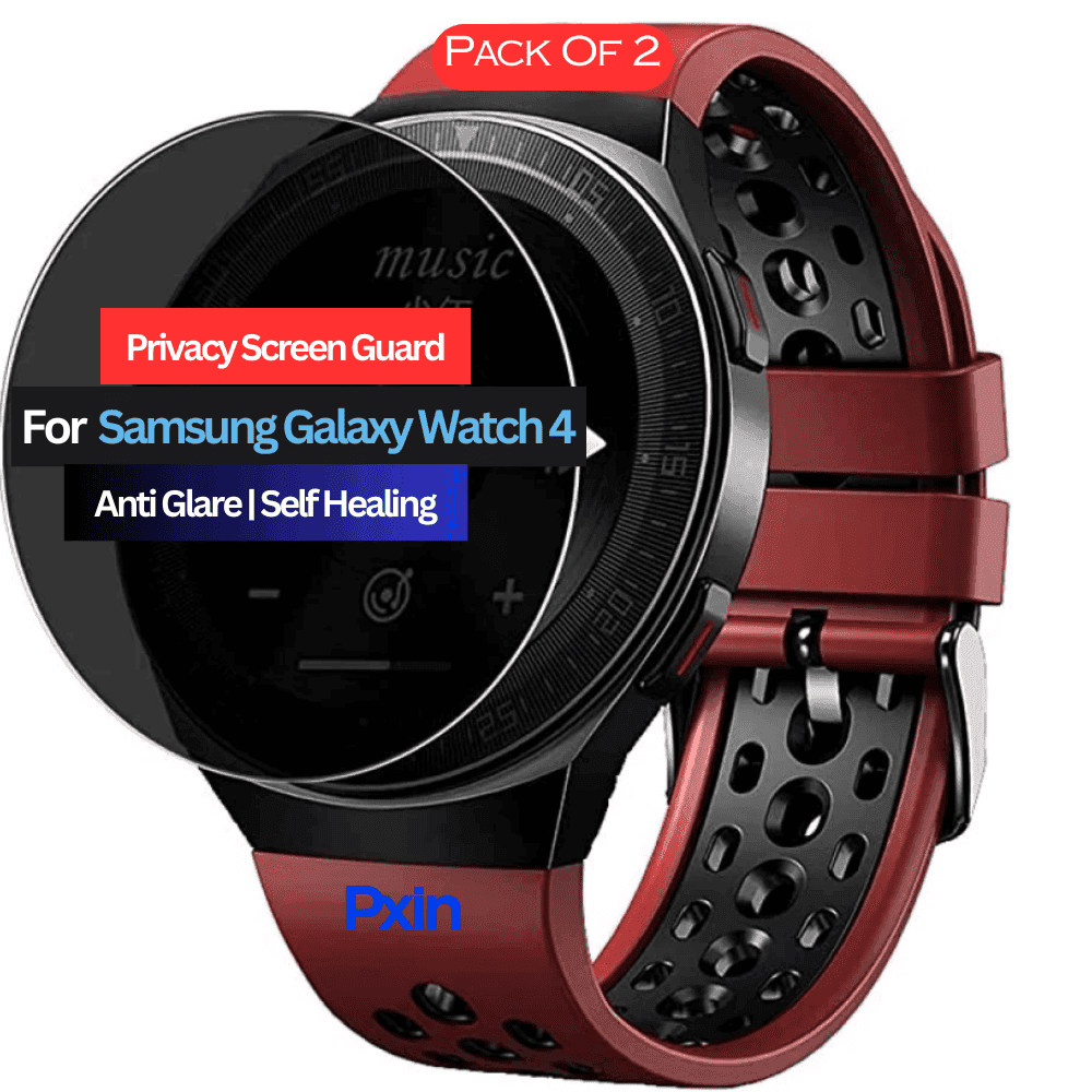 Samsung Galaxy Watch 4 Smartwatch Privacy Screen Guard for | Privacy Filter | Anti-Glare, Fingerprint Resistant (Pack of 2)