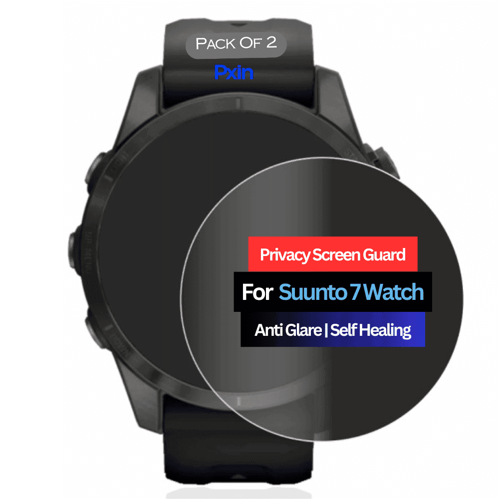 Suunto 7 Smartwatch Privacy Screen Guard for | Privacy Filter | Anti-Glare, Fingerprint Resistant (Pack of 2)