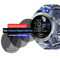 Honor Watch GS Pro Smartwatch Privacy Screen Guard for | Privacy Filter | Anti-Glare, Fingerprint Resistant (Pack of 2)