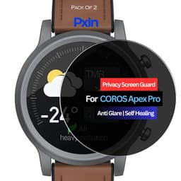 COROS Apex Pro Smartwatch Privacy Screen Guard for | Privacy Filter | Anti-Glare, Fingerprint Resistant (Pack of 2)