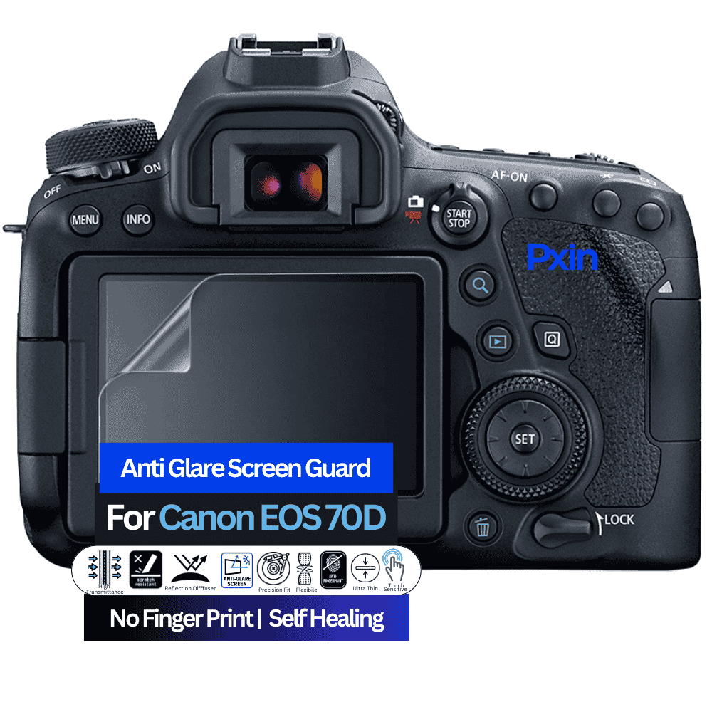 Anti-Glare Screen Guard for Canon EOS 70D Camera
