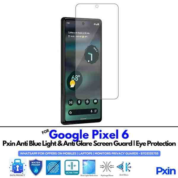 Google Pixel 6 Mobile Anti Bluelight and Anti glare Screen Guard