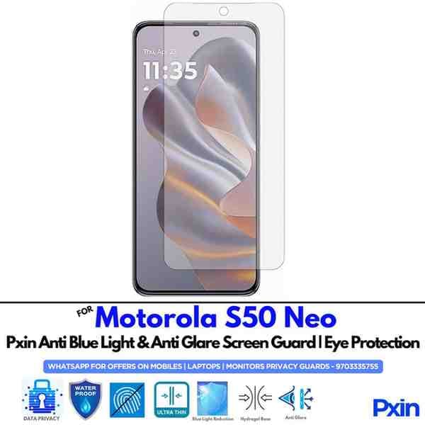 MotorolaS50Neo Mobile Anti Bluelight and Anti glare Screen Guard