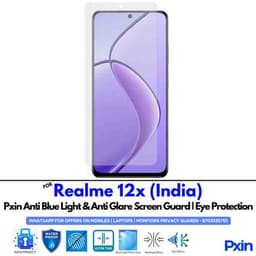 Realme12xIndia Mobile Anti Bluelight and Anti glare Screen Guard