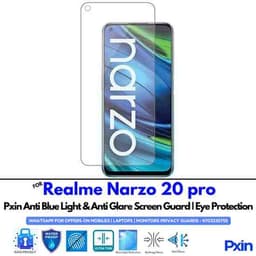 RealmeNarzo20pro Mobile Anti Bluelight and Anti glare Screen Guard