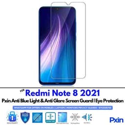 RedmiNote8 Mobile Anti Bluelight and Anti glare Screen Guard
