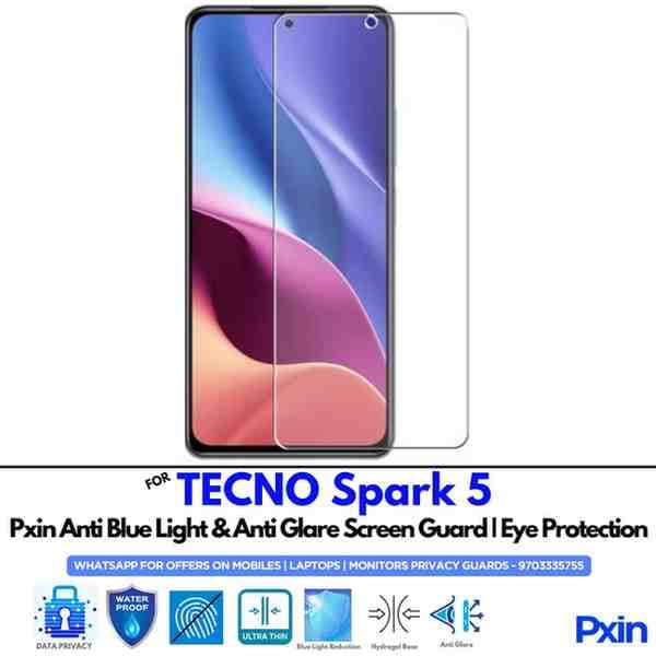 TECNOSpark5 Mobile Anti Bluelight and Anti glare Screen Guard