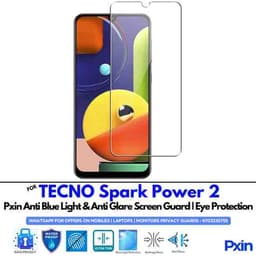 TECNOSparkPower2 Mobile Anti Bluelight and Anti glare Screen Guard