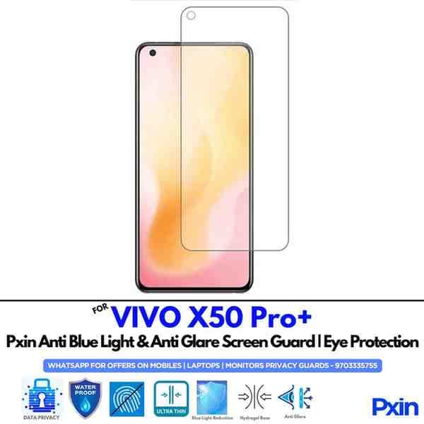 VIVOX50Pro+ Mobile Anti Bluelight and Anti glare Screen Guard