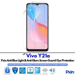 Anti Blue Light and Anti Glare Screen Guard for Vivo Y21a Mobile