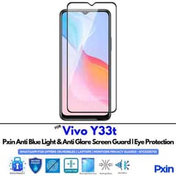 Anti Blue Light and Anti Glare Screen Guard for Vivo Y33 t Mobile