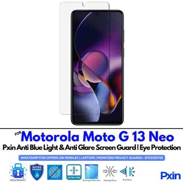 MotorolaMotoG13Neo Mobile Anti Blue Light and Anti Glare Screen Guard