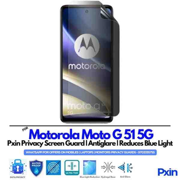 Motorola Moto G51 5G Privacy Screen Guard