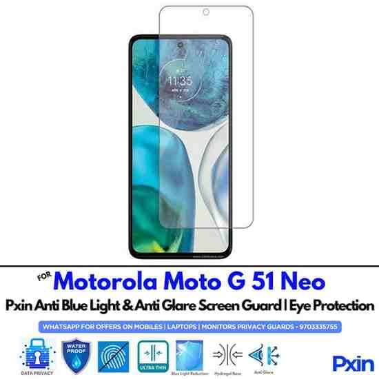 MotorolaMotoG51Neo Mobile Anti Blue Light and Anti Glare Screen Guard
