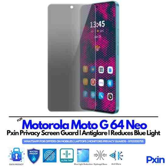 Motorola Moto G64 Neo Privacy Screen Guard
