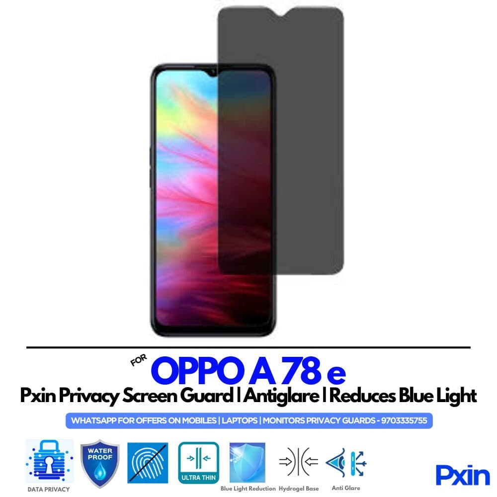 OPPO A 78 e Privacy Screen Guard