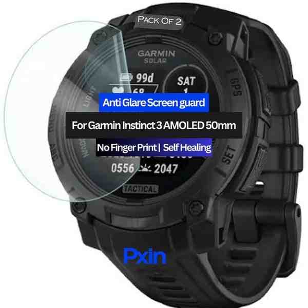 Garmin Instinct 3 AMOLED 50mm Anti Glare Screen guard