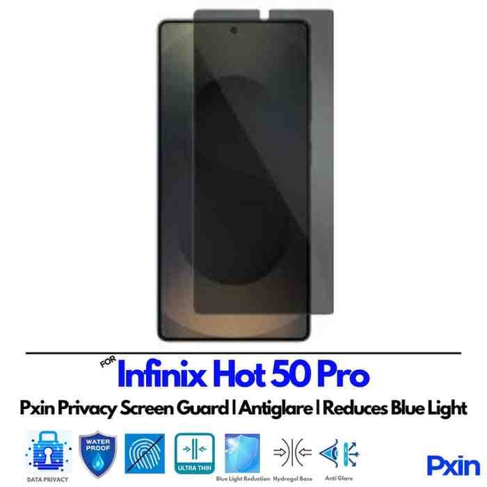 InfinixHot50Pro Privacy Screen Guard