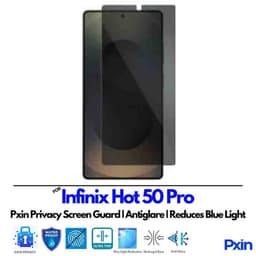 InfinixHot50Pro Privacy Screen Guard
