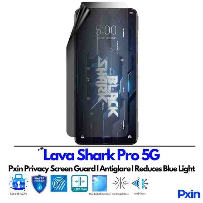 Lava Shark Pro 5G Privacy Screen Guard