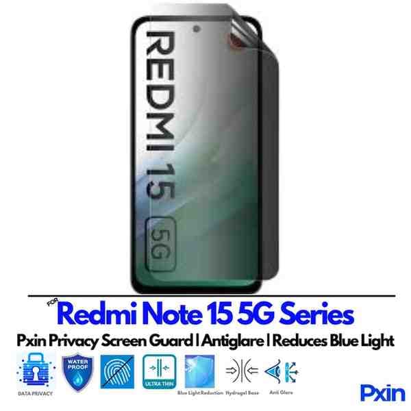 Redmi Note15 5G Series Privacy screen guard