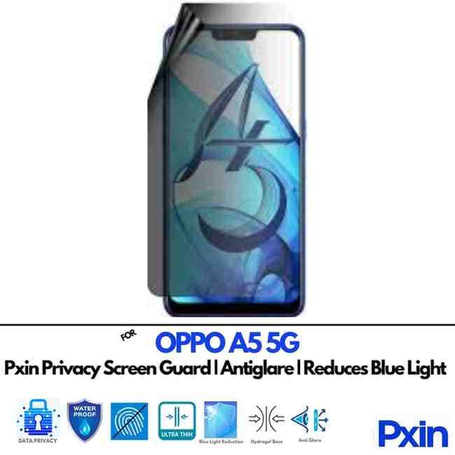OPPOA5 5G Privacy screen gurad
