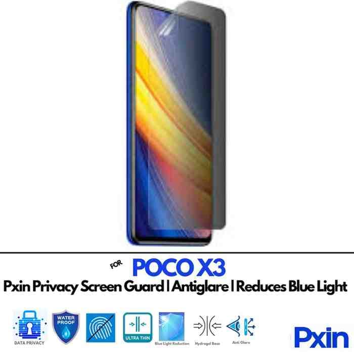 POCOX3 Privacy screen gurad
