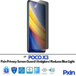 POCOX3 Privacy screen gurad