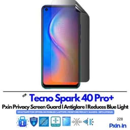 TecnoSpark40Pro Privacy screen guard