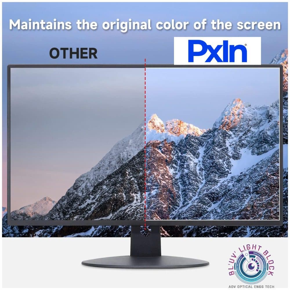24 inch (16:9) Touch Monitor - Anti Glare Screen Guard | Touch Sensitive | Anti Blue Light | UV(A/B/C) Block | PXIN - Image 4