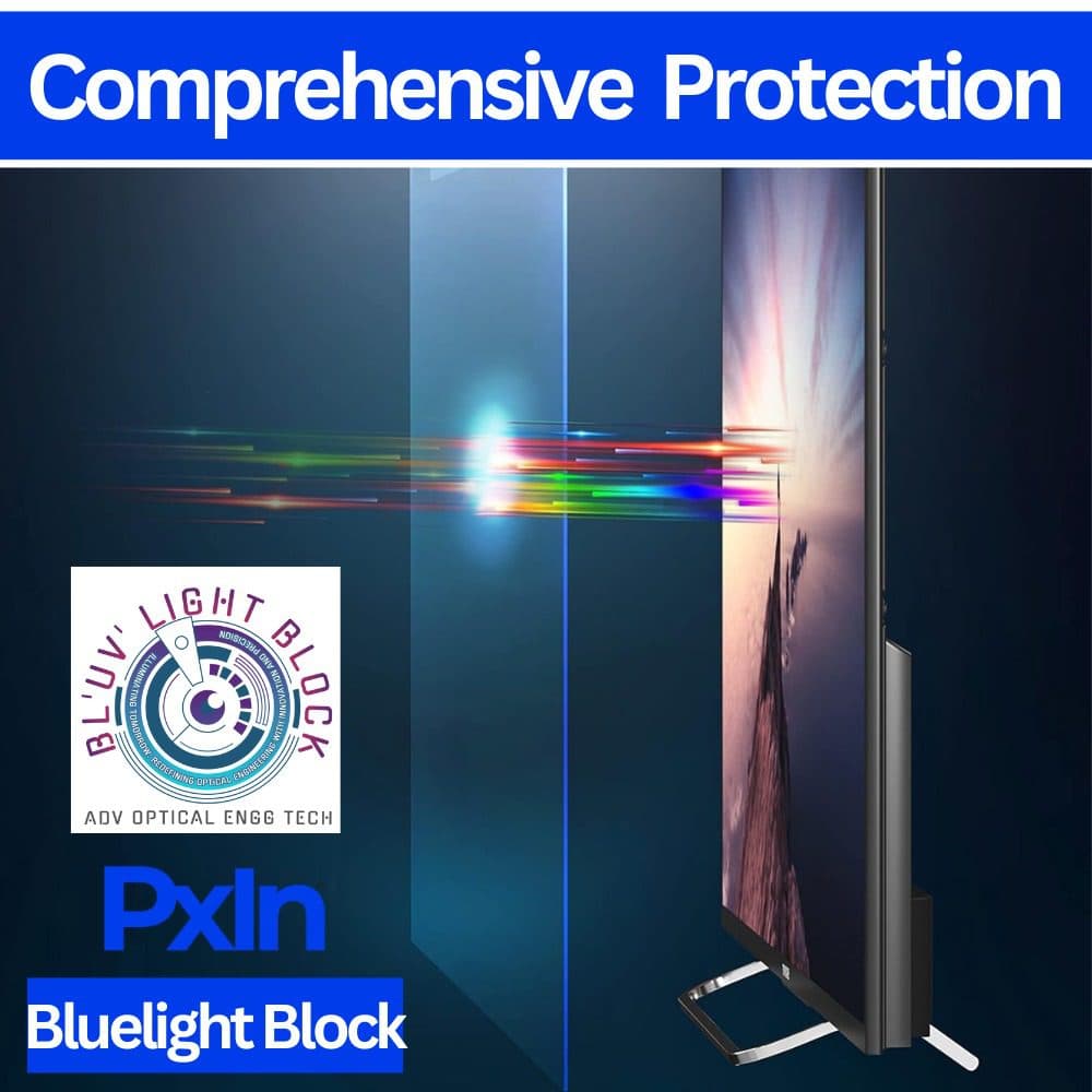 24 inch (16:9) Touch Monitor - Anti Glare Screen Guard | Touch Sensitive | Anti Blue Light | UV(A/B/C) Block | PXIN - Image 7