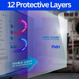 24 inch (16:9) Touch Monitor - Anti Glare Screen Guard | Touch Sensitive | Anti Blue Light | UV(A/B/C) Block | PXIN - Image 2