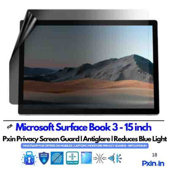 MicrosoftSurfaceBook3-15inch Privacy screen guard