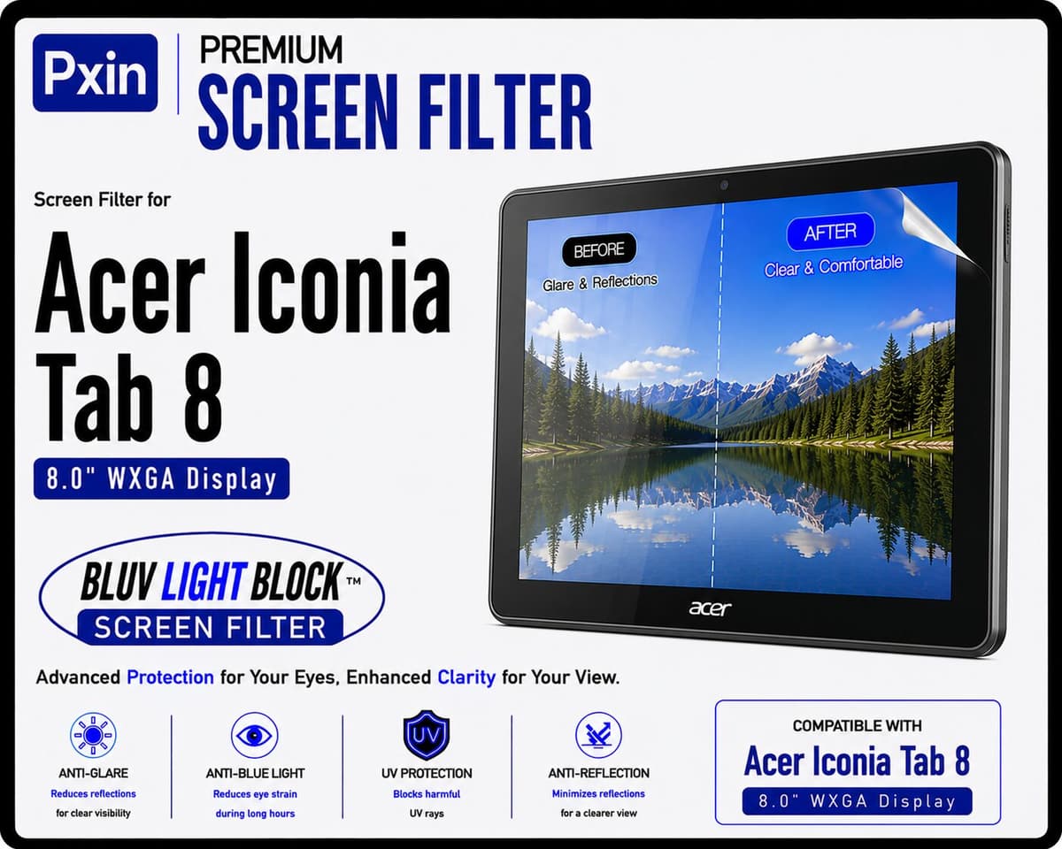 Anti Blue Light & Anti Glare Screen Guard for Acer Iconia Tab 8 - Image 1