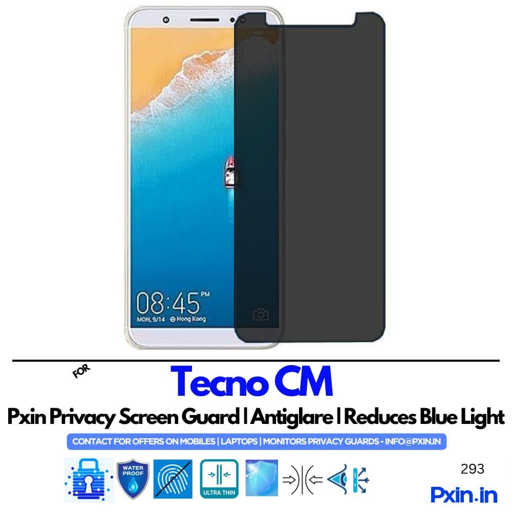 Tecno CM Privacy screen guard